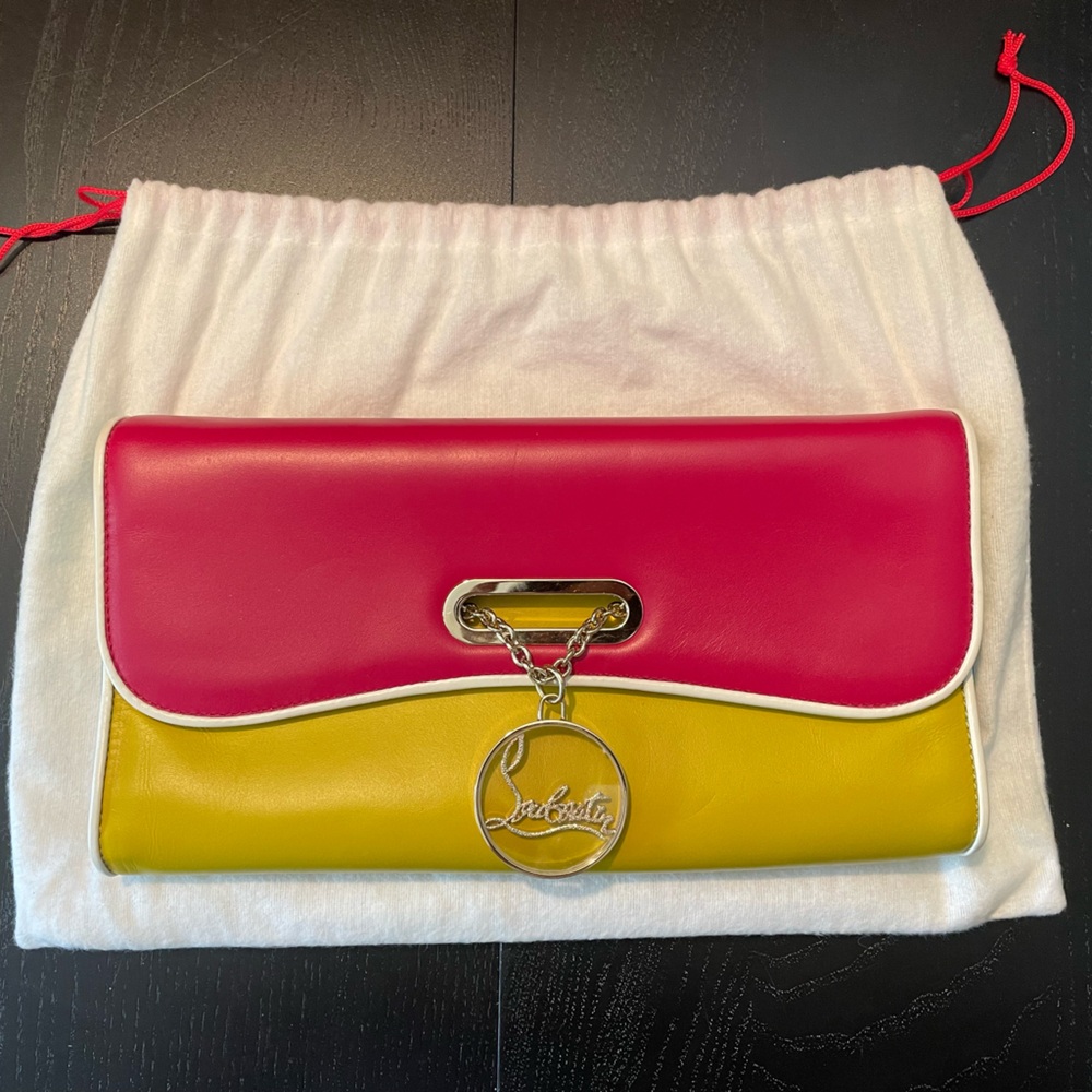 Christian Louboutin Riviera Leather Clutch